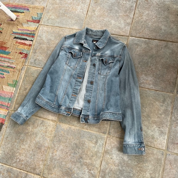 Riders by Lee Copper Collection Jean Jacket Size L Cropped - Picture 2 of 7